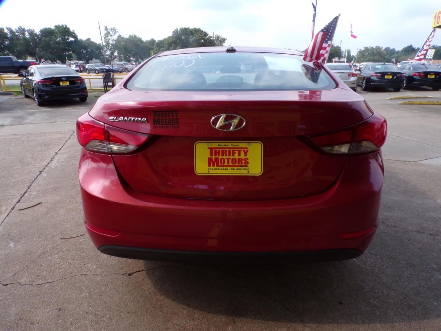 2016 Hyundai Elantra (KMHDH4AE3GU) , located at 16710 Clay Rd., Houston, TX, 77084, (281) 859-7900, 29.834864, -95.656166 - Photo#6